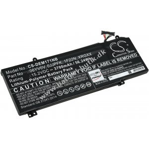 Batteri kompatibel med Dell Type XRGXX