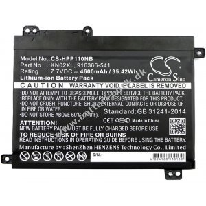 Batteri til Laptop HP Pavilion Typ 916366-541
