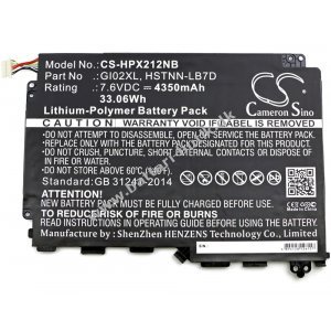 Batteri kompatibel med HP Type GI02XL