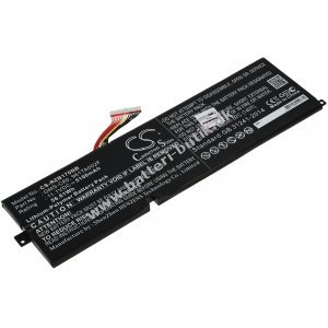 Batteri passer til Gaming Laptop Razer Blade Pro 17 2012, Type GMS-C60 osv.