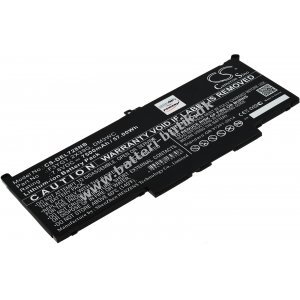 Batteri passer til Laptop Dell Latitude 12 7290, Latitude 13 7390,  Latitude 14 7480, Type F3YGT