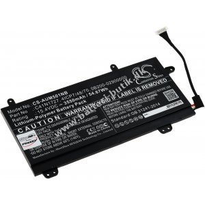 Batteri passer til Gaming-Laptop Asus ROG Zephyrus M GM501GM, Type C41N1727 osv.