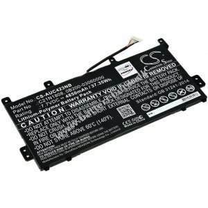 Batteri passer til Laptop Asus Chromebook C423NA-EB0048, Chromebook C523NA-DH02, Type C21N1808 m.fl.
