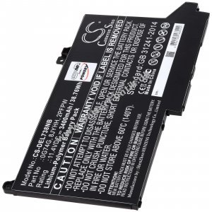 Batteri Passer til Laptop Dell Latitude 12 7280 Latitude 12 7300  Latitude 12 7400 Typ 0G74G