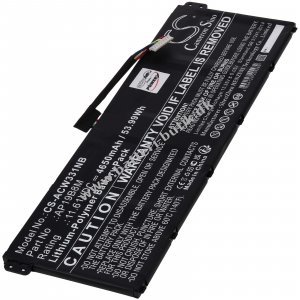 Batteri passer til Laptop Acer Aspire Vero AV15-52 Swift 3 SF314-59 Type AP19B8M