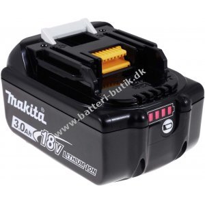 Batteri til Vrktj Makita BlockBatteri Type BL1830 Original med LED