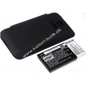 Batteri til Samsung Galaxy S5 / SM-G900 / Type EB-B900BC med Flip Cover