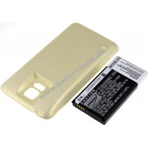 Batteri til Samsung Galaxy S5/ Type EB-B900BC Gold 5600mAh