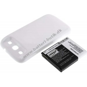 Batteri til Samsung Galaxy SIII Hvid 3300mAh