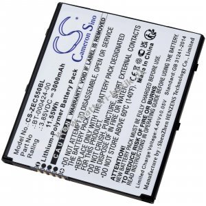 Batteri Passer til Barcode-Scanner Zebra EC50 EC55 Typ BT-000424-00