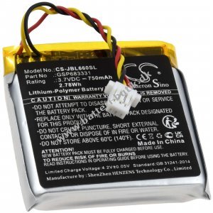 Batteri kompatibel med JBL Typ GSP683331