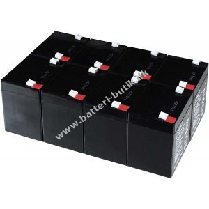 Powery Bly-Gel Batteri til USV APC Smart-UPS 2200 RM 2U