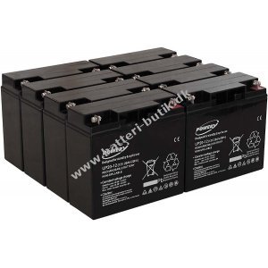 Powery Bly-Gel Batteri til UPS APC Smart-UPS SUA5000RMI5U 20Ah (erstatter ogs 18Ah)