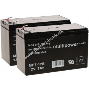 Erstatningsbatteri (multipower) til UPS APC Back-UPS RS1500 12V 7Ah (erstatter 7,2Ah)