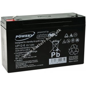 Powery Bly-Gel Batteri til USV APC RBC 3