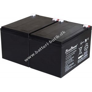 FirstPower Bly-Gel Batteri til UPS APC RBC6 12Ah 12V VdS