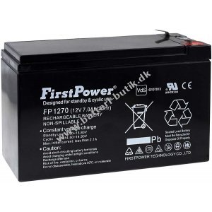 FirstPower Bly-Gel Batteri til UPS APC RBC110 7Ah 12V