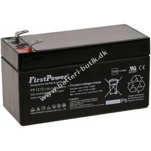 FirstPower Blygel Batteri FP1212 erstatter APC RBC 35 1,2Ah 12V VdS