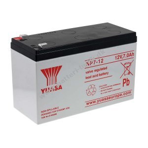 YUASA Blybatteri NP7-12 7Ah / 12V Vds