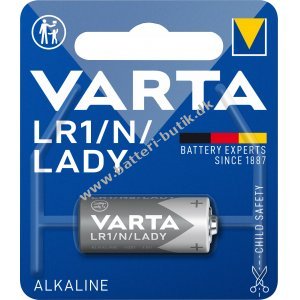 Varta Batterier Alkaline, LR1 N LADY 1.5V 1er Blister