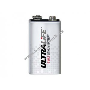 Lithium batteri Ultralife Typ U9VL-J 9V-Block