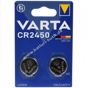 Varta Lithium Knapcelle CR2450 DL2450 3V 2er Blister