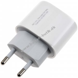 Apple USB-C Ladeadatper, Lader A2347 MHJE3ZM/A 3A 20W Hvid Bulk