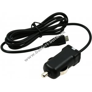 Bil-Ladekabel med Micro-USB 1A Sort til Blackberry Curve 8530