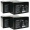 Powery Bly-Gel Batteri til USV APC Smart-UPS SC 1500 - 2U Rackmount/Tower