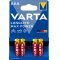 Varta Batteriern AAA LR03 Alkaline Micro Longlife Max Power 1,5V 4er Blister