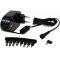 Universal-Strmforsyning inkl. 8x DC-Adapter 5V-15V 36W 3A