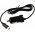 Powery ladekabel til bil med integreret TMC-Antenne 12-24V til Navigon 40 Easy med Mini-USB