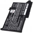 Batteri til Dell N001L7280-D2506CN Laptop