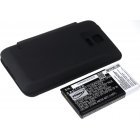 Batteri til Samsung Galaxy S5 / SM-G900 / Type EB-B900BC med Flip Cover