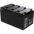 Powery Bly-Gel Batteri til UPS APC Smart-UPS XL 2200 Tower/Rack Convertible 20Ah (erstatter ogs 18Ah)