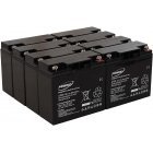 Powery Bly-Gel Batteri til UPS APC Smart-UPS SUA5000RMI5U 20Ah (erstatter ogs 18Ah)