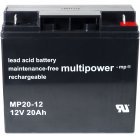 Powery Blybatteri (multipower) til UPS APC Smart-UPS 1500 20Ah (erstatter ogs 18Ah)
