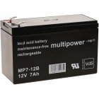 Erstatningsbatteri (multipower) til UPS APC Smart-UPS RT 1000 RM, APC RBC24 12V 7Ah (erstatter 7,2Ah) osv.