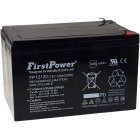FirstPower Bly-Gel Batteri til UPS APC RBC 4 12Ah 12V VdS