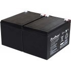 FirstPower Bly-Gel Batteri til UPS APC RBC 6 12Ah 12V VdS