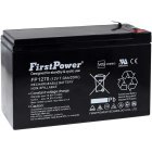 FirstPower Bly-Gel Batteri til UPS APC RBC 110 7Ah 12V