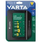 Varta Lader LCD Universal med USB-Ausgang til AA / AAA / C / D & 9V Batterierr