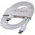 Original Samsung USB-C-auf-USB-C-Kabel EP-DW767 zum Aufladen, 1,8 m, 3 A, 25 W/45 W, Hvid